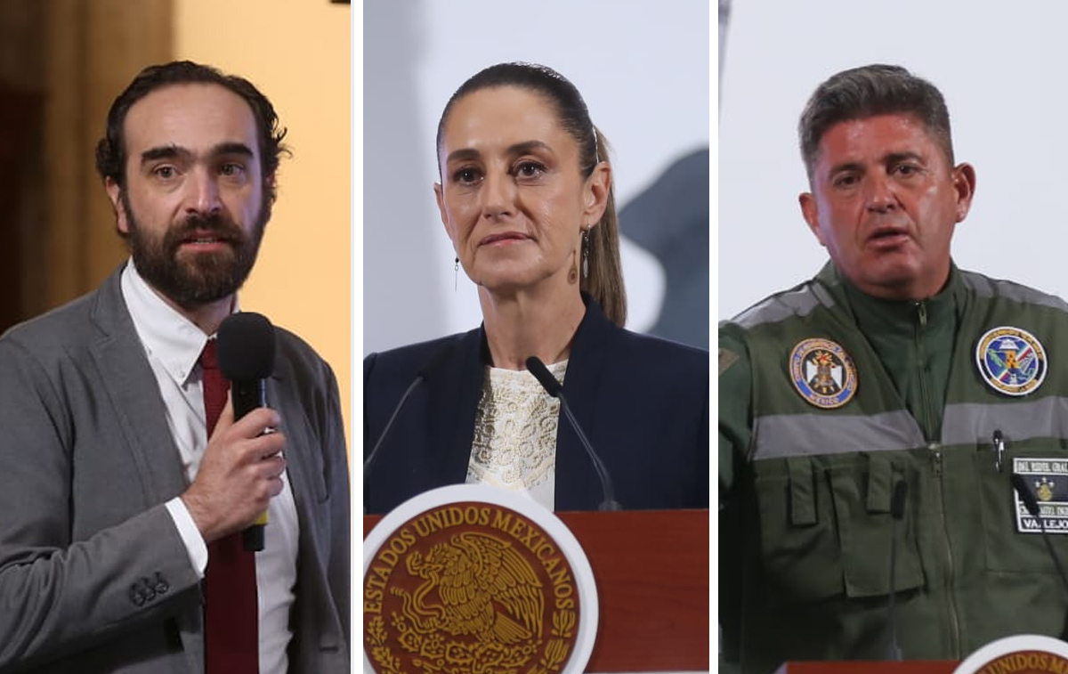 Conferencia de prensa mañanera de la presidenta Claudia Sheinbaum en Palacio Nacional. | Araceli López
