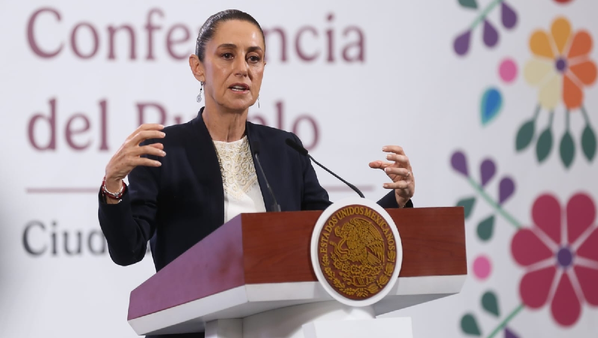 Conferencia del Pueblo, encabezada por la presidenta Claudia Sheinbaum. | Araceli López
