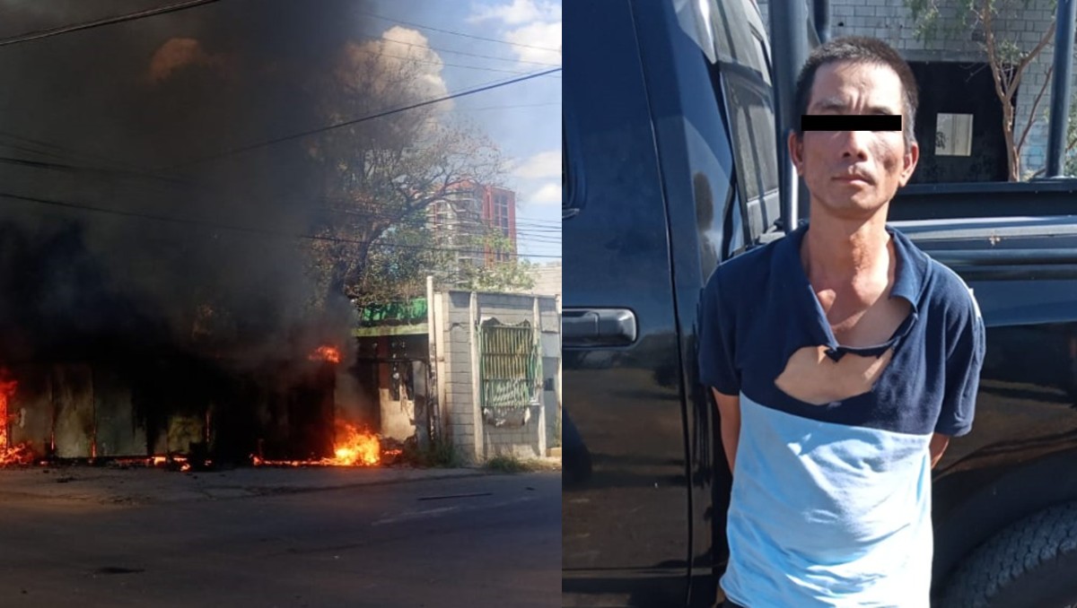El detenido fue trasladado a las instalaciones de la Policía de Monterrey. Foto: Especial