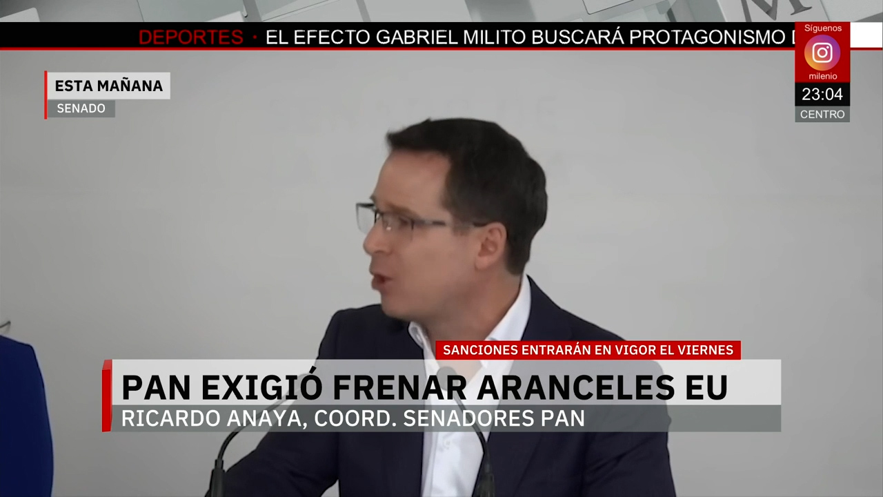 Ricardo Anaya pide detener aranceles de Trump para proteger economía mexicana