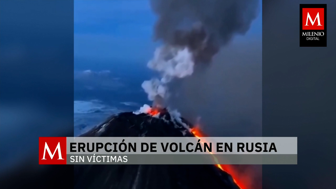 Volcán en Rusia entra en erupción y genera alerta en comunidades cercanas