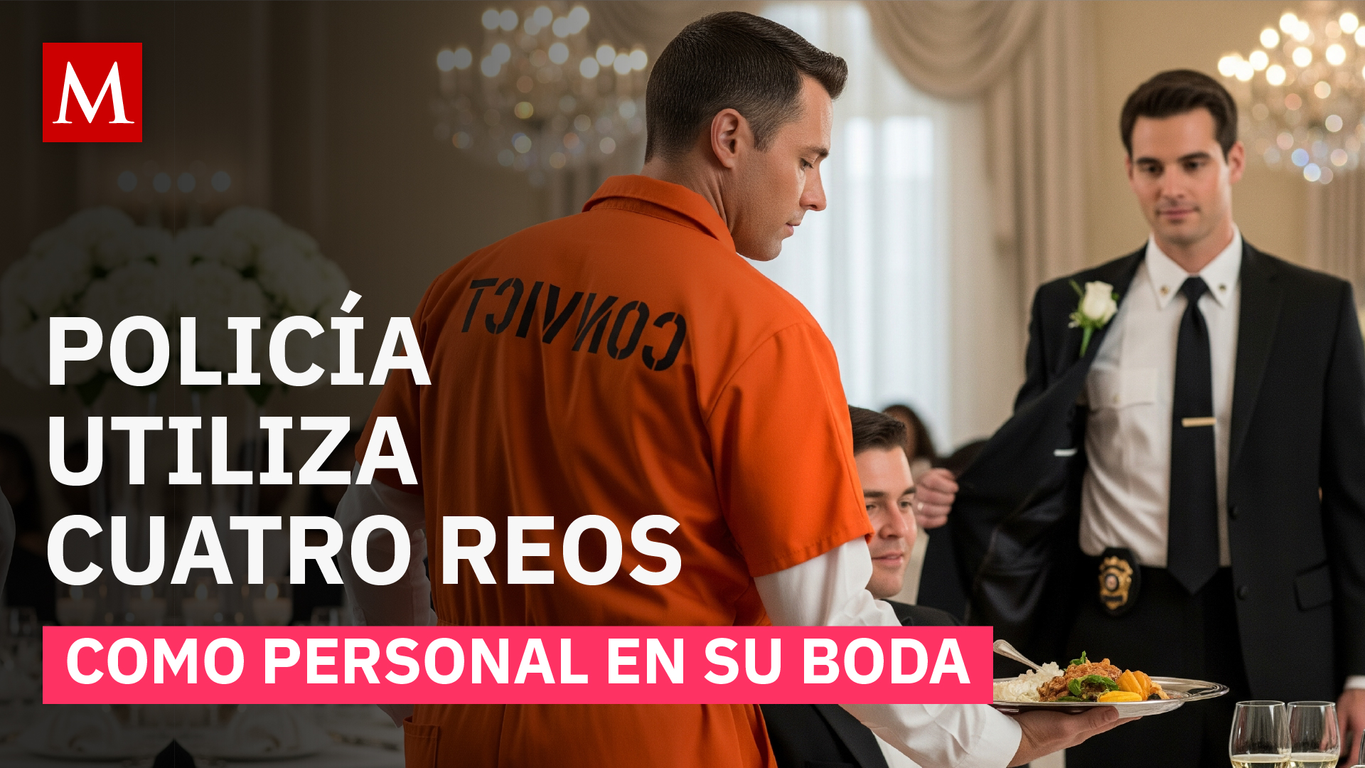 Policía de Argentina usó a reclusos como personal para su boda