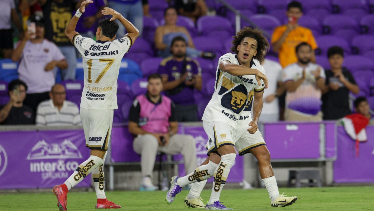 Adalberto Carrasquilla hizo doblete en el triunfo de Pumas sobre Atlanta en Leagues Cup (Reuters)