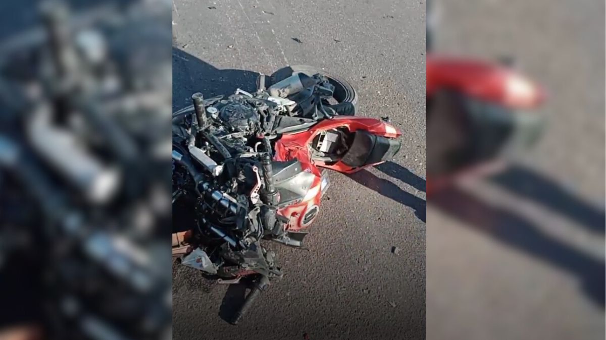 Conducía una motocicleta deportiva Kagasaki en color rojo con gris, con placas del Estado de Durango.| Archivo