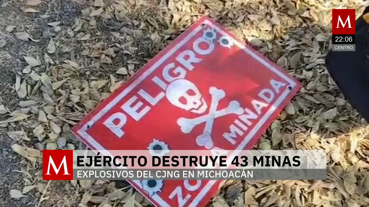 Ejército destruye minas del CJNG en zona de conflicto en Michoacán