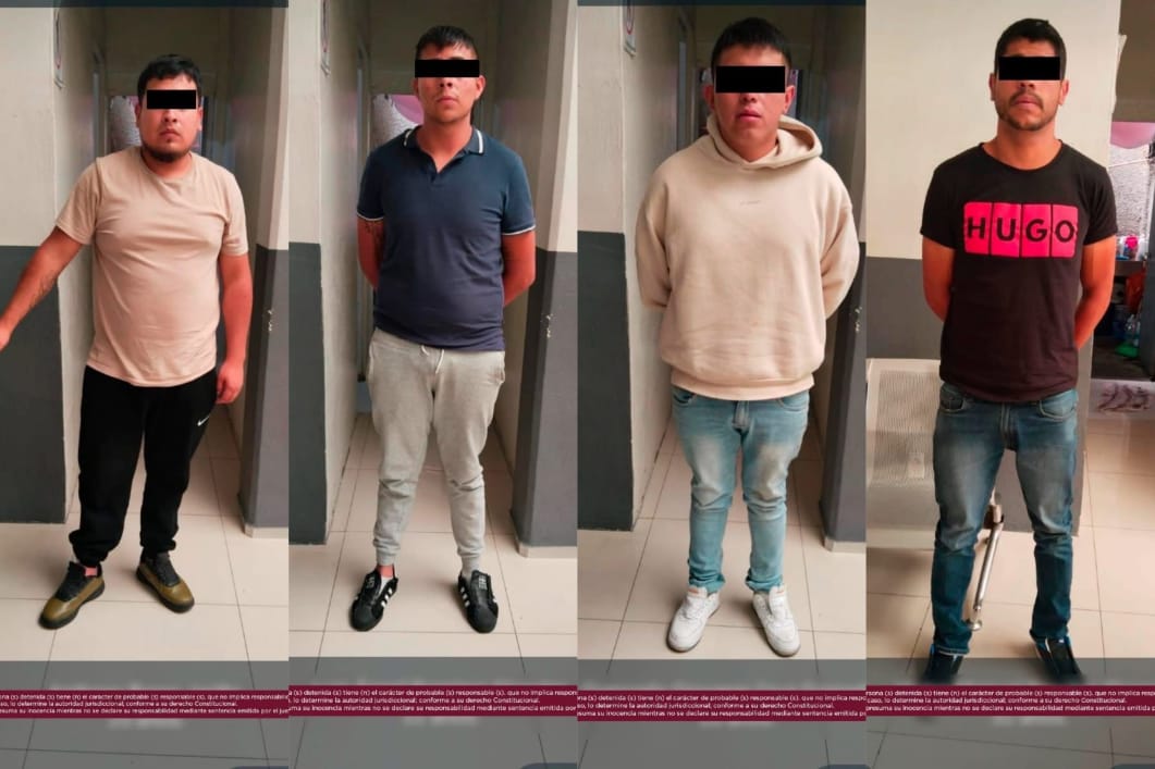 En total fueron cuatro detenidos ligados con robos en el Estado de México.