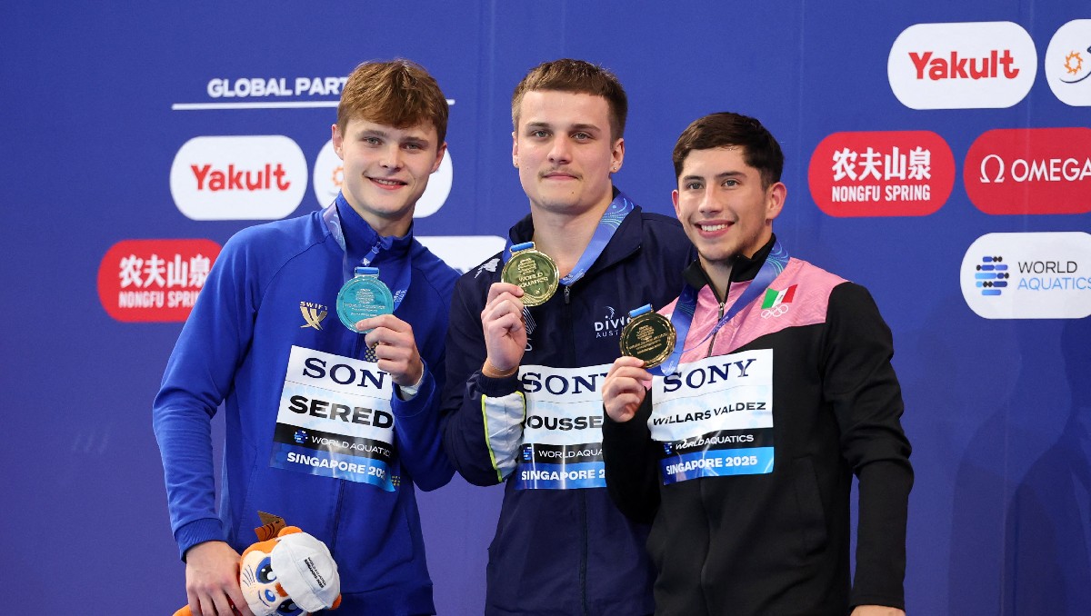 Randal Willars gana bronce en el Mundial de Natación y desbanca a China del podio de plataforma 10 metros (Reuters)