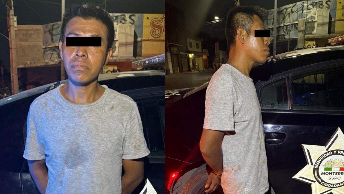El sujeto fue identificado como Filiberto, de 29 años y originario de San Luis Potosí | Especial