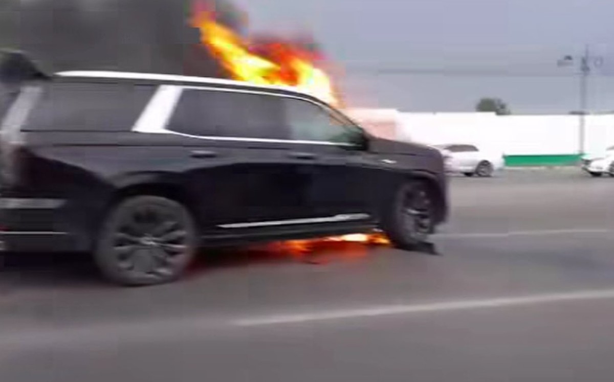Camioneta atentado Ernesto Vázquez