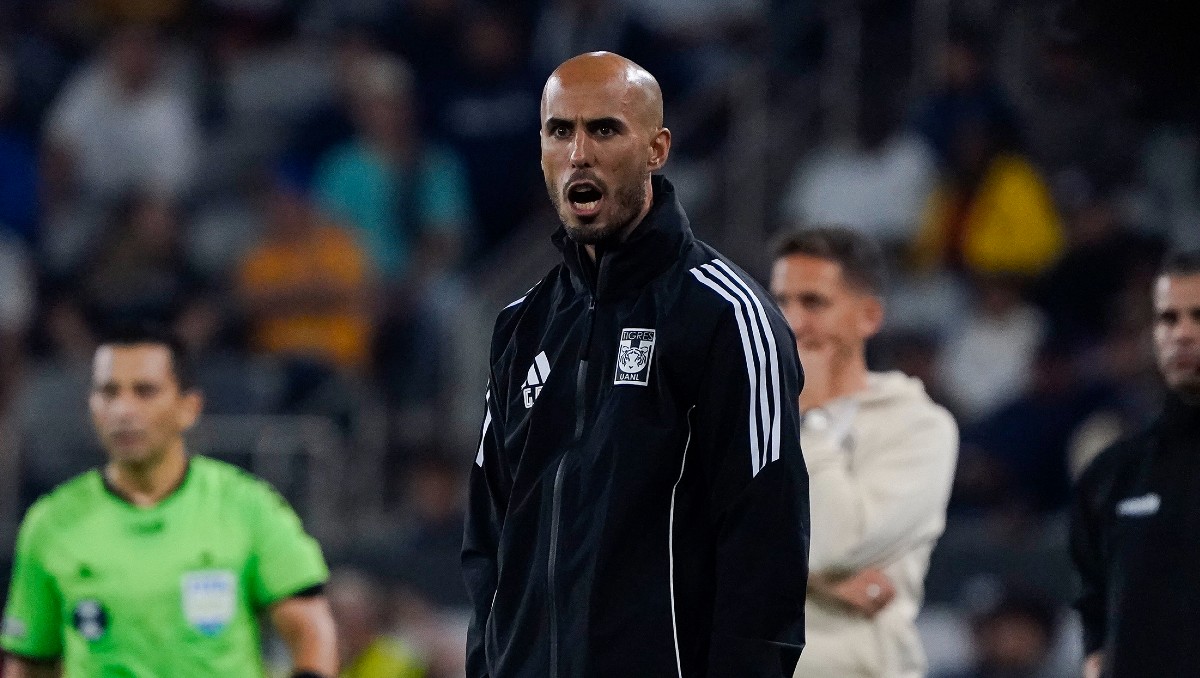 Guido Pizarro, director técnico de Tigres, en partido de la Leagues Cup (Imago7)