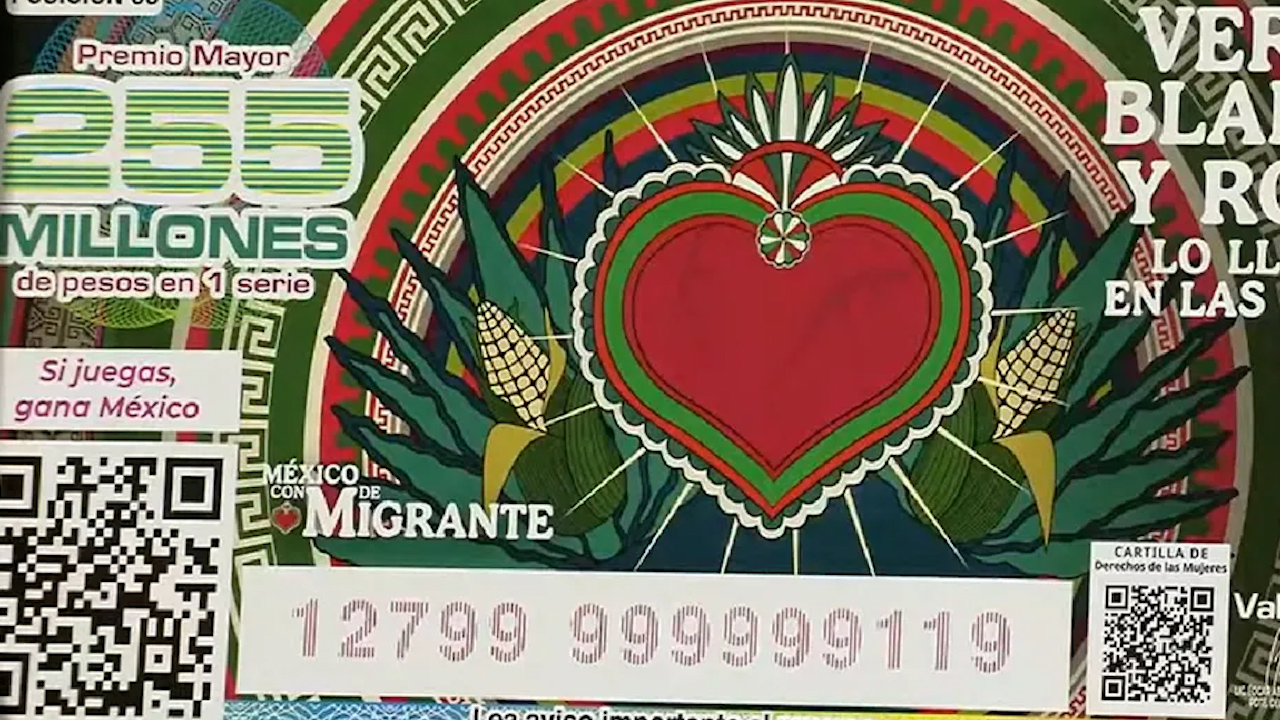 Loteria Nacional presenta cachitos de 'México con M de Migrante'