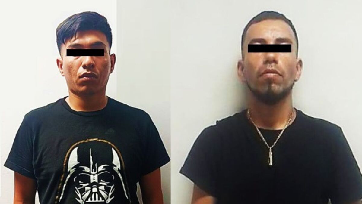 Los detenidos fueron identificados como  Kevin Antonio y Martín Antonio. | Especial.