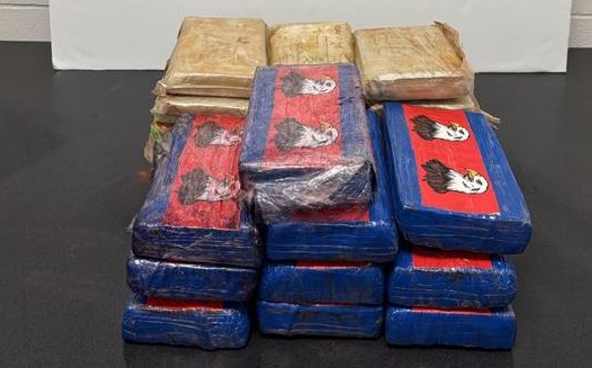 La droga incautada tiene un valor estimado de $1.1 millones de dólares