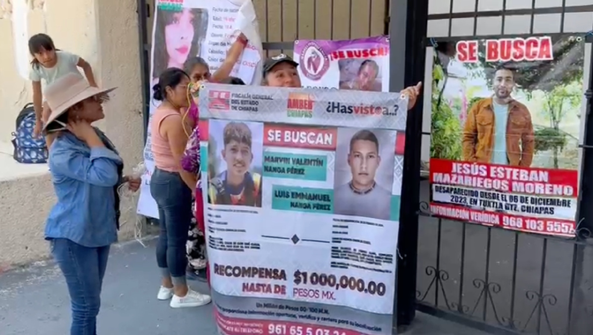 Las madres y familiares de personas desaparecidas instalaron un plantón como protesta. | Jhonatan González