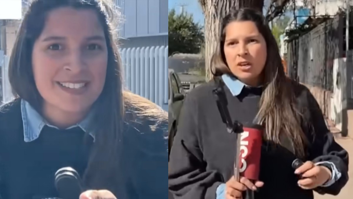Motociclista intenta robar el teléfono a una periodista en vivo | C5N