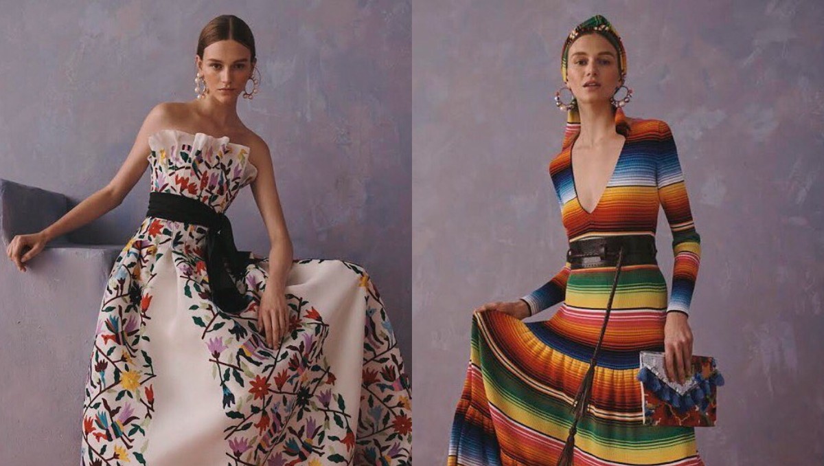 Una de las piezas que más desató polémica es un vestido que recuerda al sarape mexicano. (Fotos: Redes sociales)