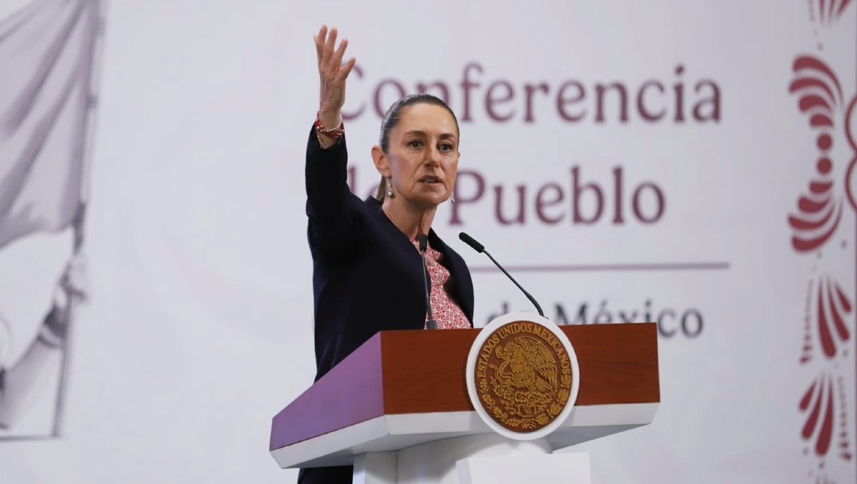 La Presidenta llevó a cabo su conferencia mañanera en Palacio Nacional este 5 de agosto. | Octavio Hoyos