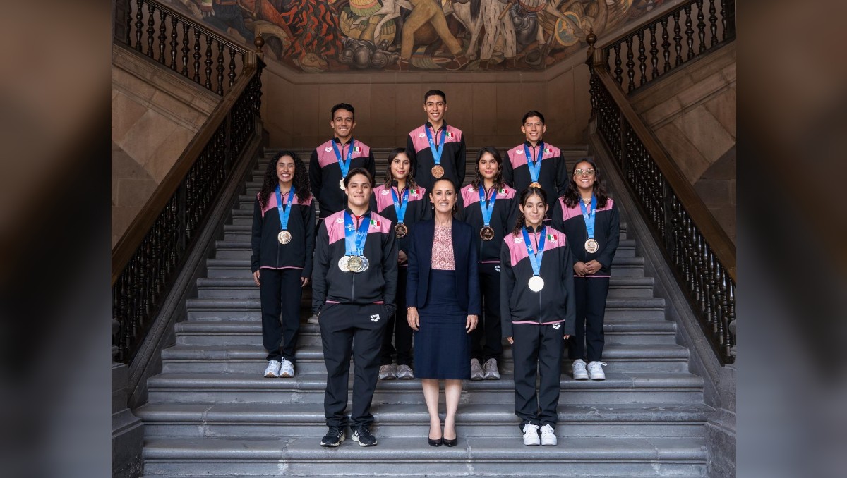 La Presidenta recibió a los deportistas olímpicos en Palacio Nacional. | Especial