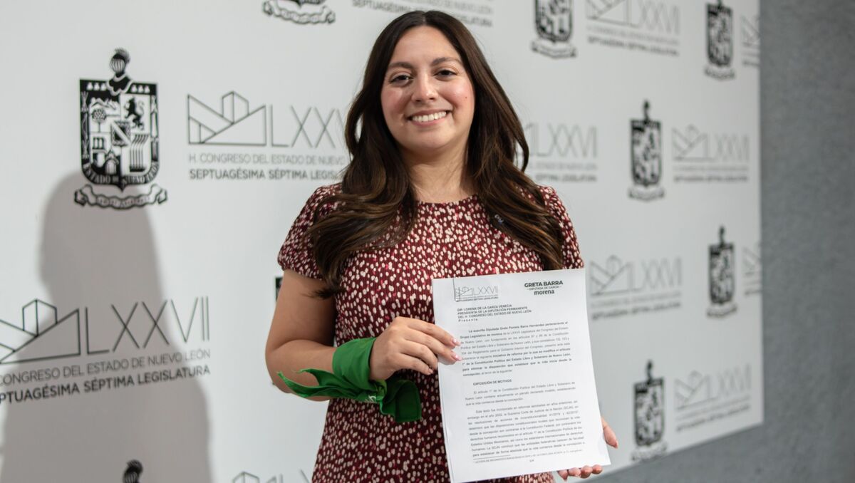 Greta Barra, diputada local de Morena en Nuevo León. | Especial.