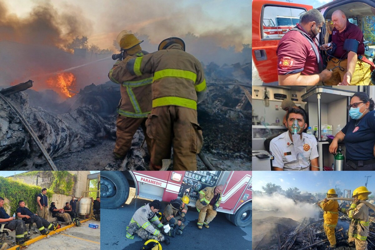 Más de 12 horas de incendio: reconocen labor de Bomberos de Reynosa