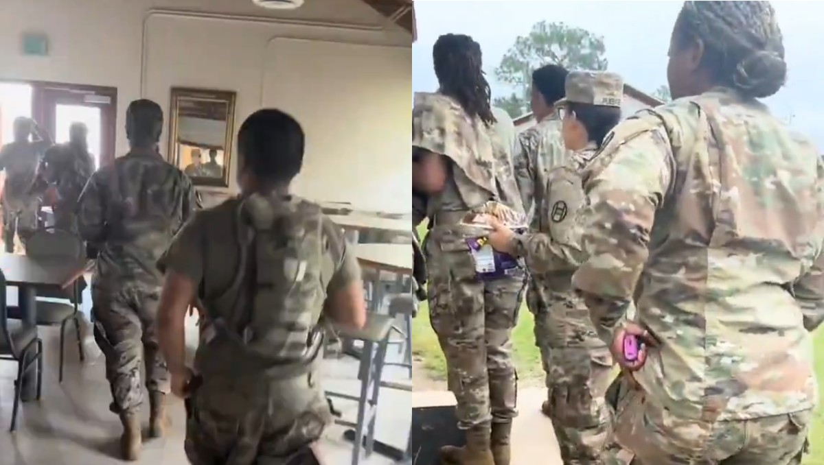 Los soldados se movilizaron en Fort Stewart. | Captura de pantalla