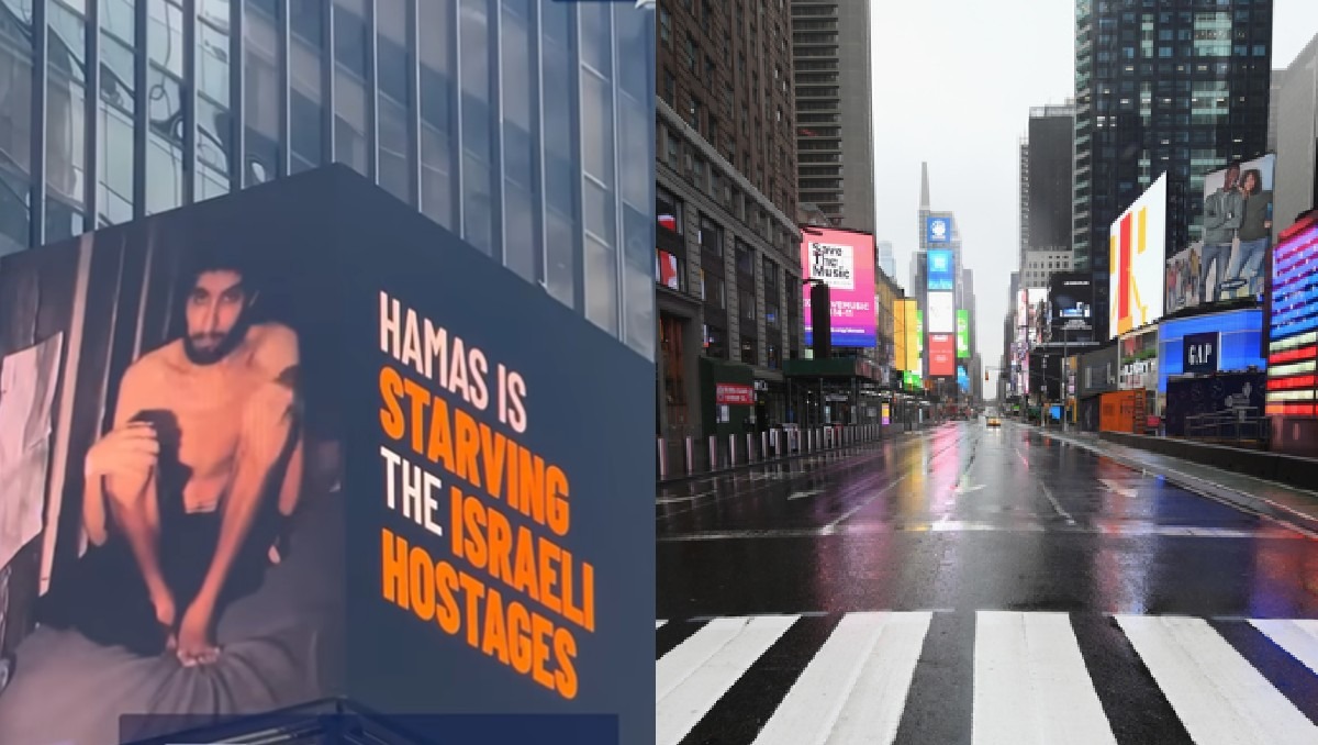 Video del rehén Evyatar David, aparece en Times Square | Especial