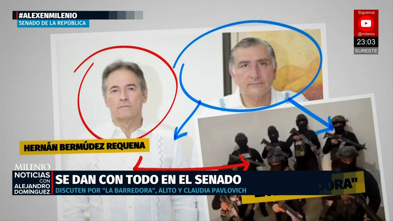 Gritos y tensión en la Permanente por relación entre Adán Augusto y Hernán Bermúdez