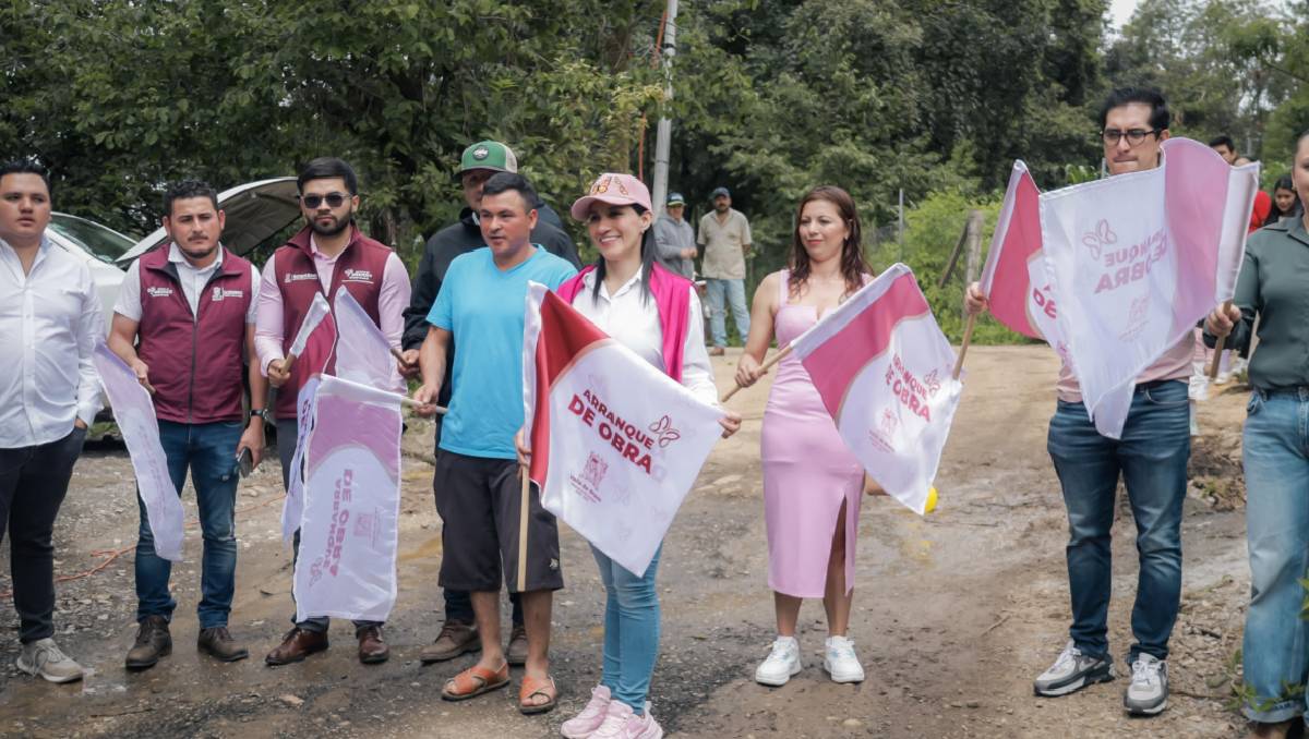 Michelle Núñez Ponce continúa con obras en distintas comunidades como parte del programa “Caminos con Bienestar”. | Especial