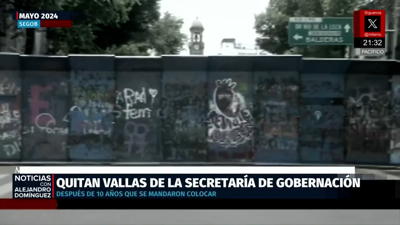 Quitan vallas en Gobernación tras una década de cerco impuesto por Osorio Chong