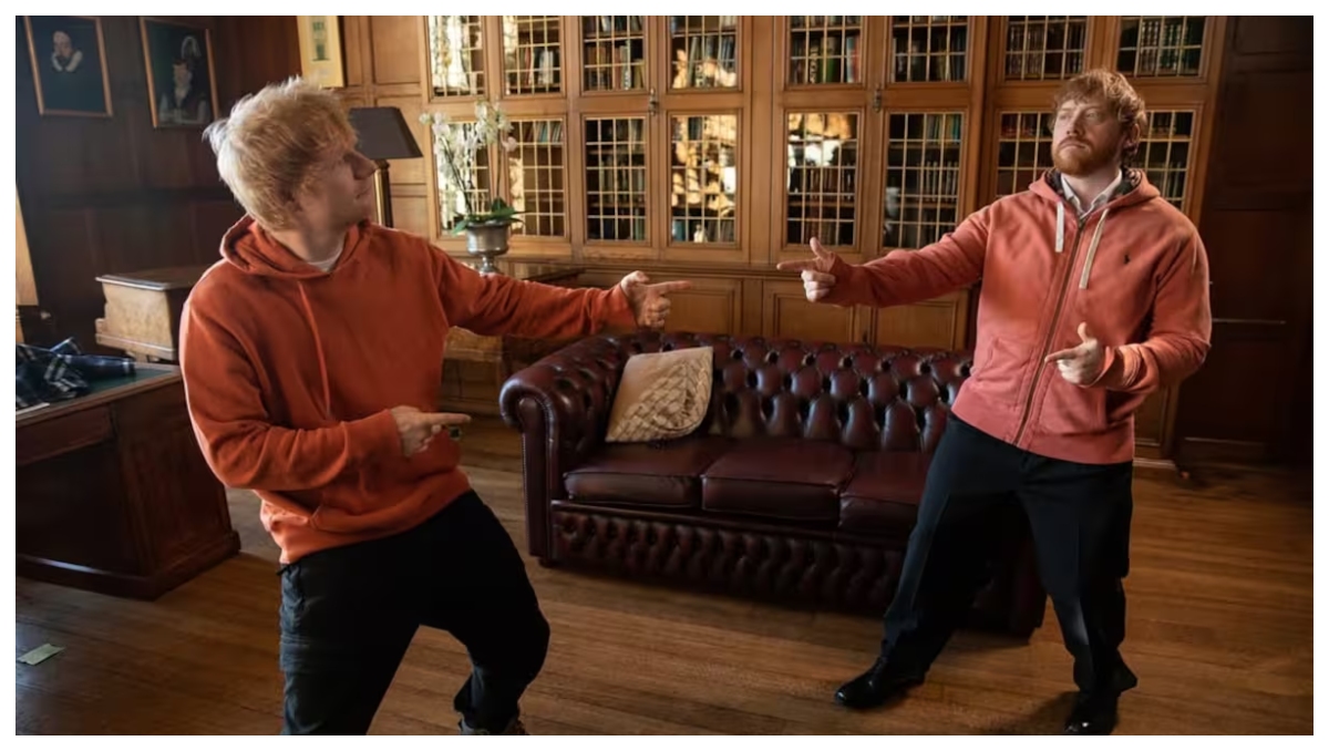 El reencuentro más divertido del año: Sheeran y Grint juntos otra vez