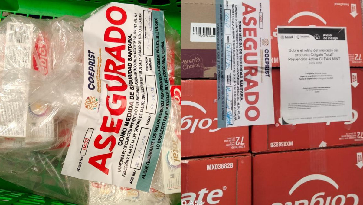 Riesgo sanitario en Tlaxcala: Aseguran 2 mil 276 cremas dentales | Especial