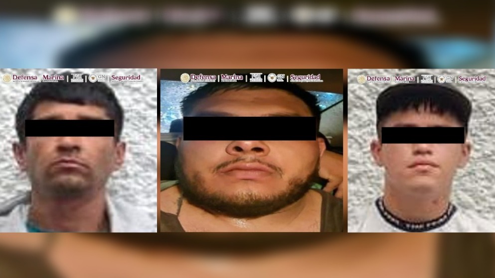 Hombres detenidos por el homicidio de Mario Machuca. (Foto: especial)