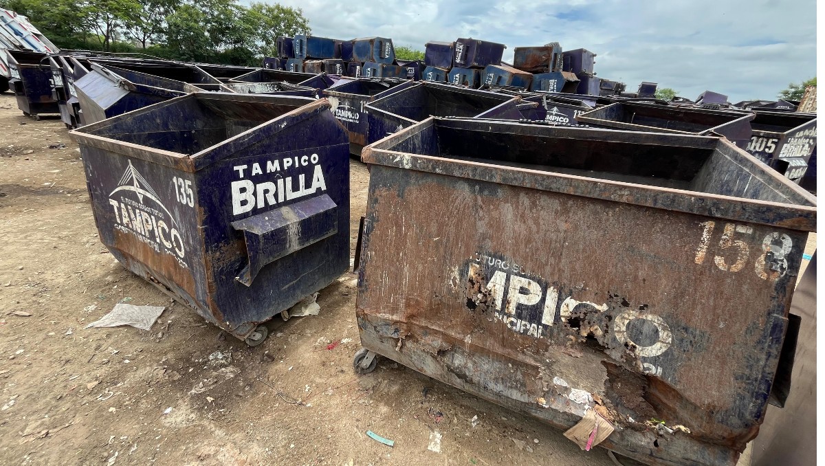 Contenedores de basura en Tampico serán desechados. | Yazmín Sánchez