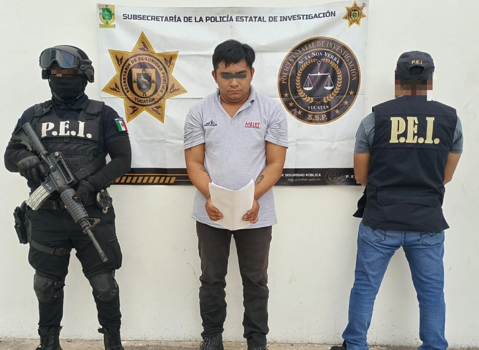 Se informó que el detenido es originario del municipio de Temax, Yucatán. | @sspyuc