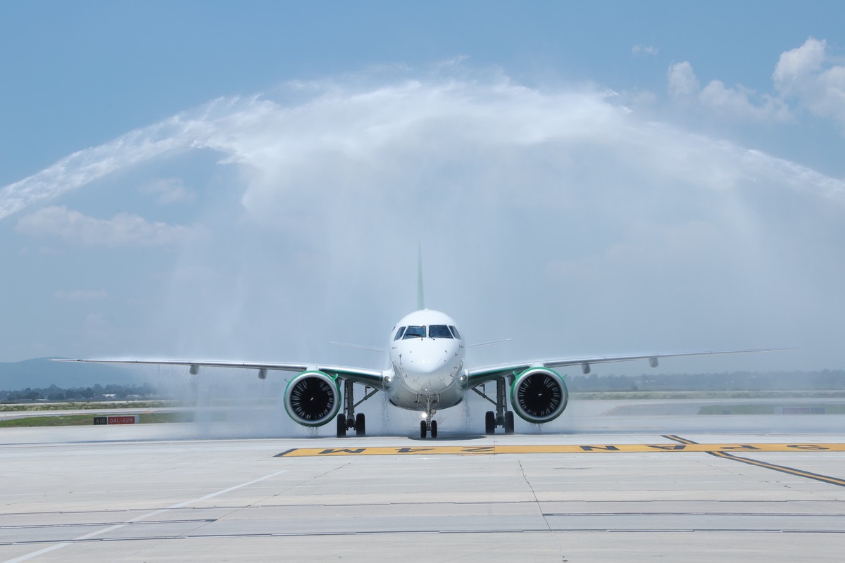 El Embraer E195-E2 está diseñado para rutas regionales y de media distancia. (Foto: Juan Carlos Bautista.)