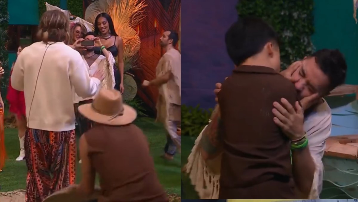 Facundo tira a Aldo y Shiky y Abelito se “casan” en fiesta de LCDLF. | Captura La Casa de los Famosos México.