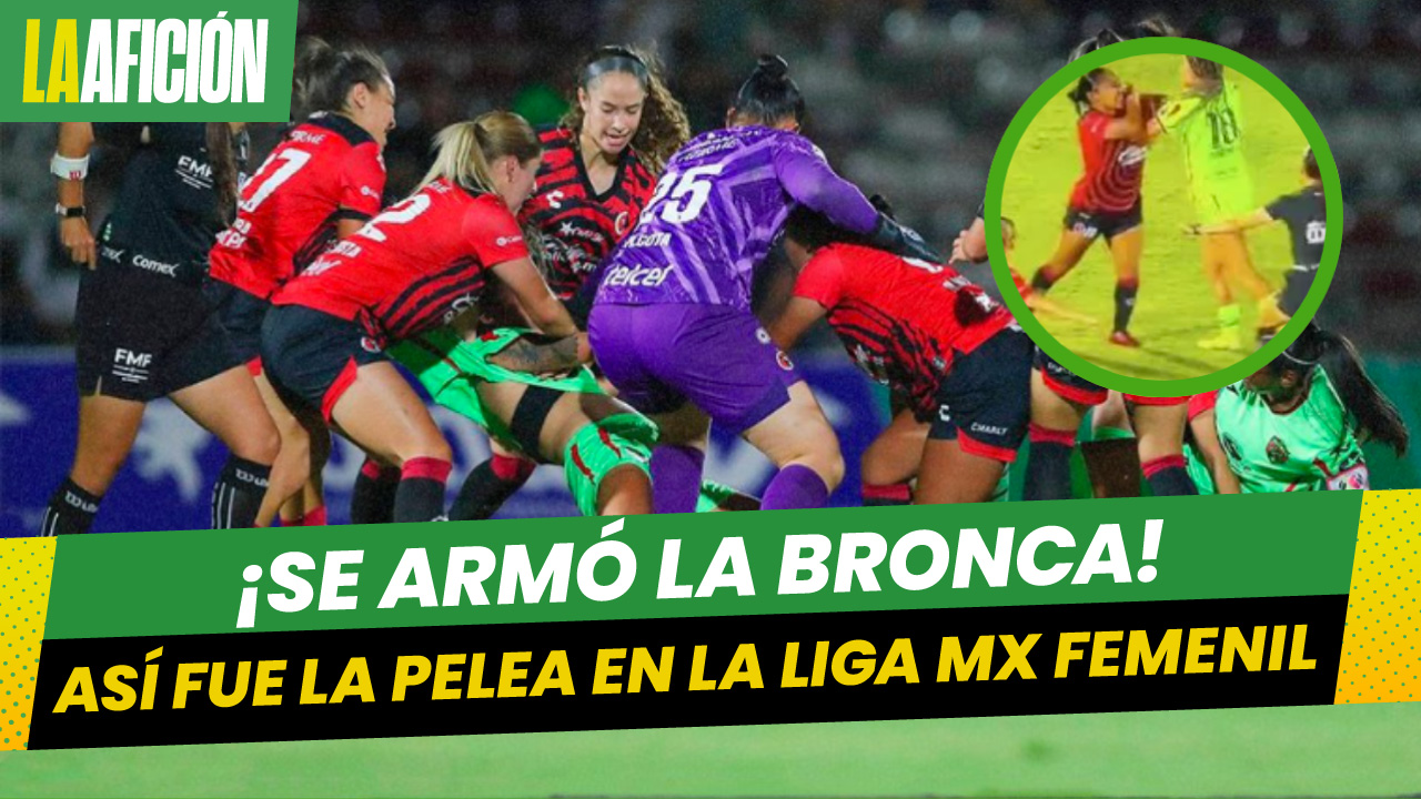 Natividad Martínez y Mia Zuazua protagonizan pelea en pleno partido de la Liga MX Femenil