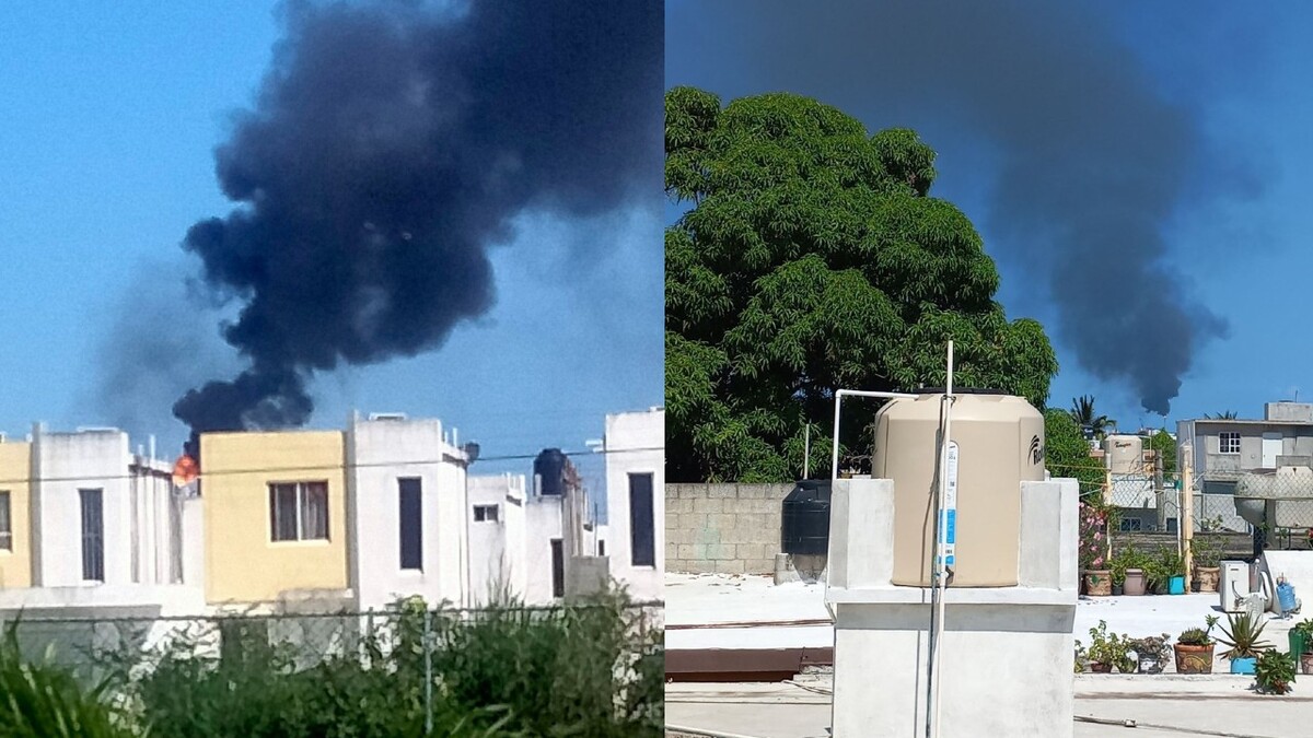 Humo negro en plantas industriales de Altamira genera alarma entre vecinos