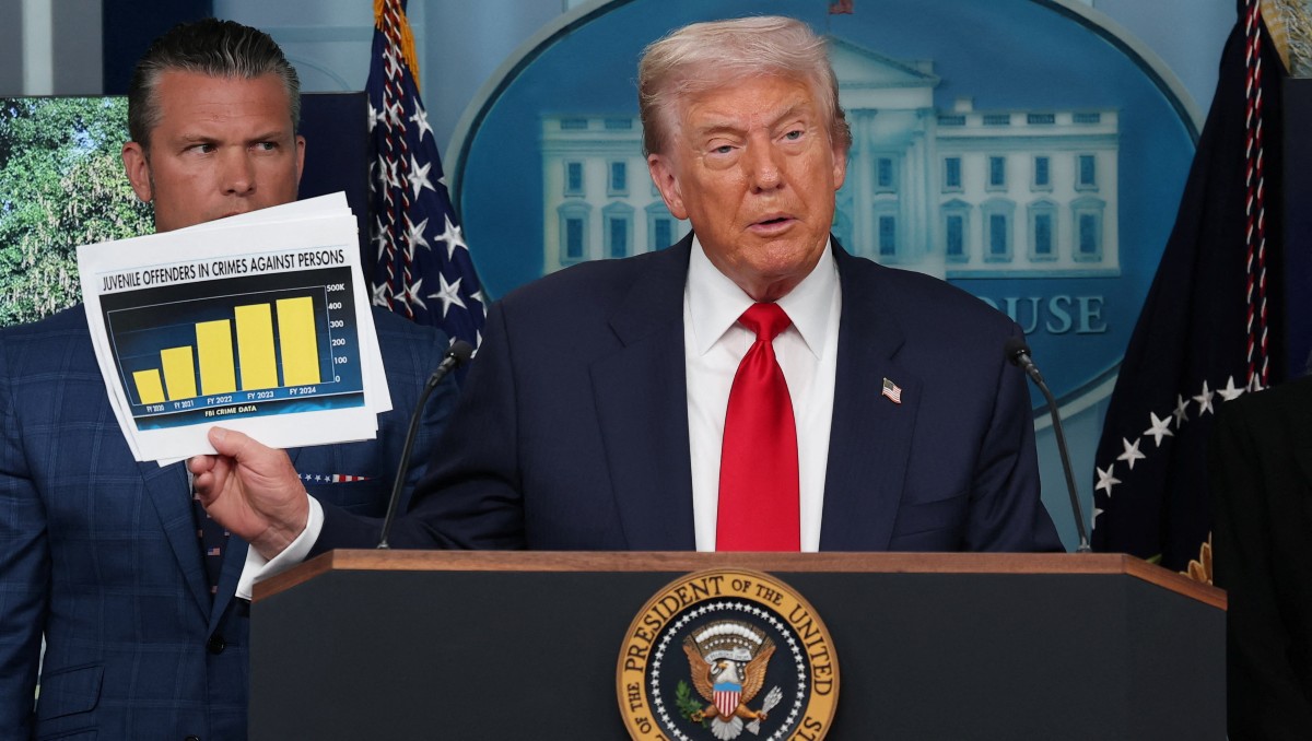 Donald Trump equiparó la inseguridad de Washington con la de CdMx. | Reuters
