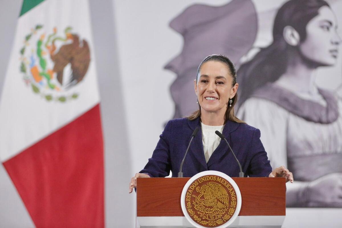 La presidenta Claudia Sheinbaum