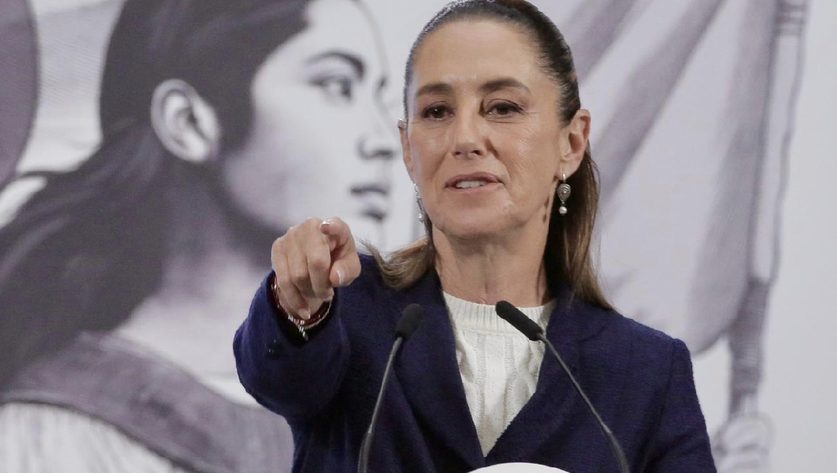 La Presidenta llevó a cabo su conferencia de prensa desde el Salón de Tesorería hoy. | Ariel Ojeda