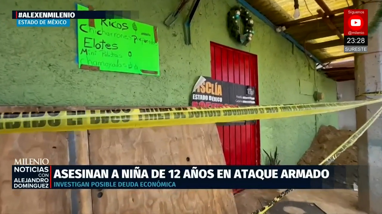Ataque armado en Chalco deja muerta a niña de 12 años en Edomex