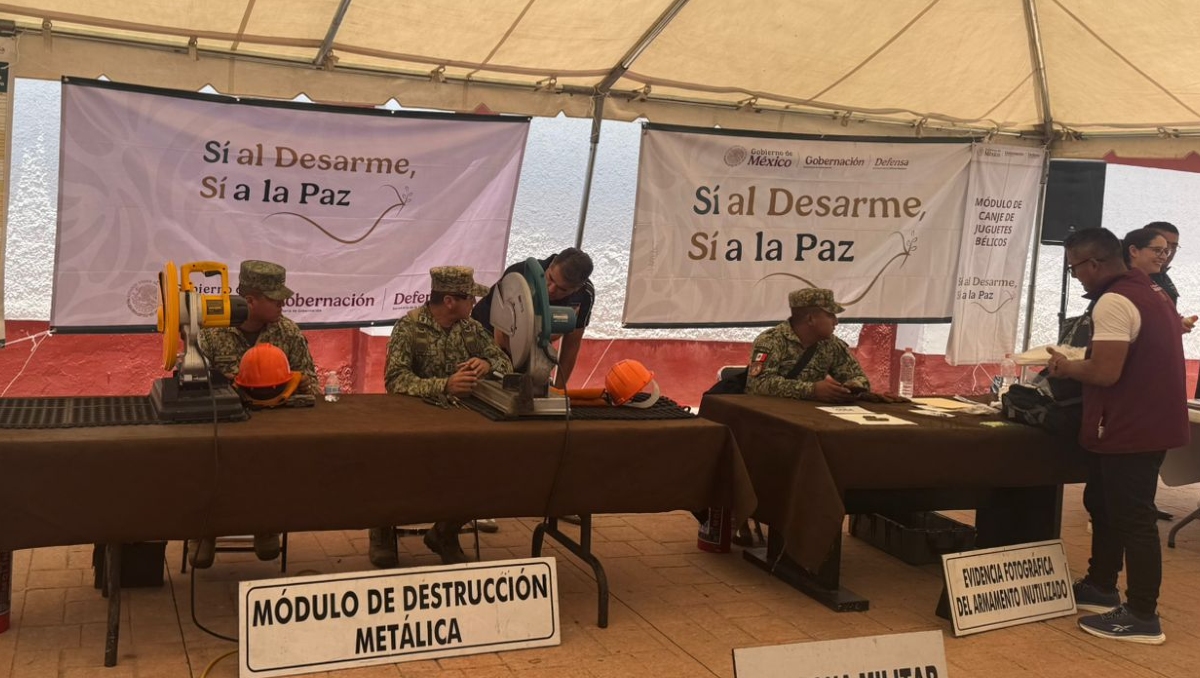 La campaña federal de desarme llega a Tlajomulco de Zúñiga (Foto: Diana Barajas)
