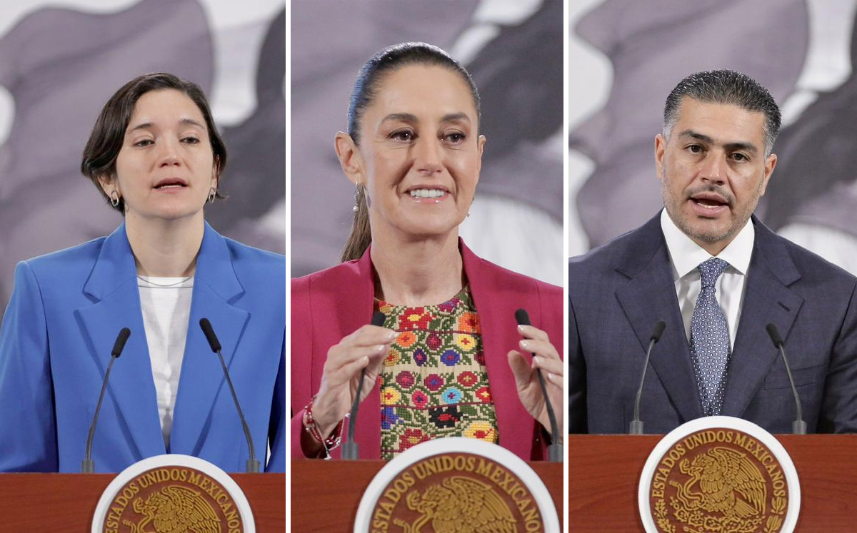 Conferencia mañanera de la Presidenta en Palacio Nacional el 12 de agosto. | Ariel Ojeda
