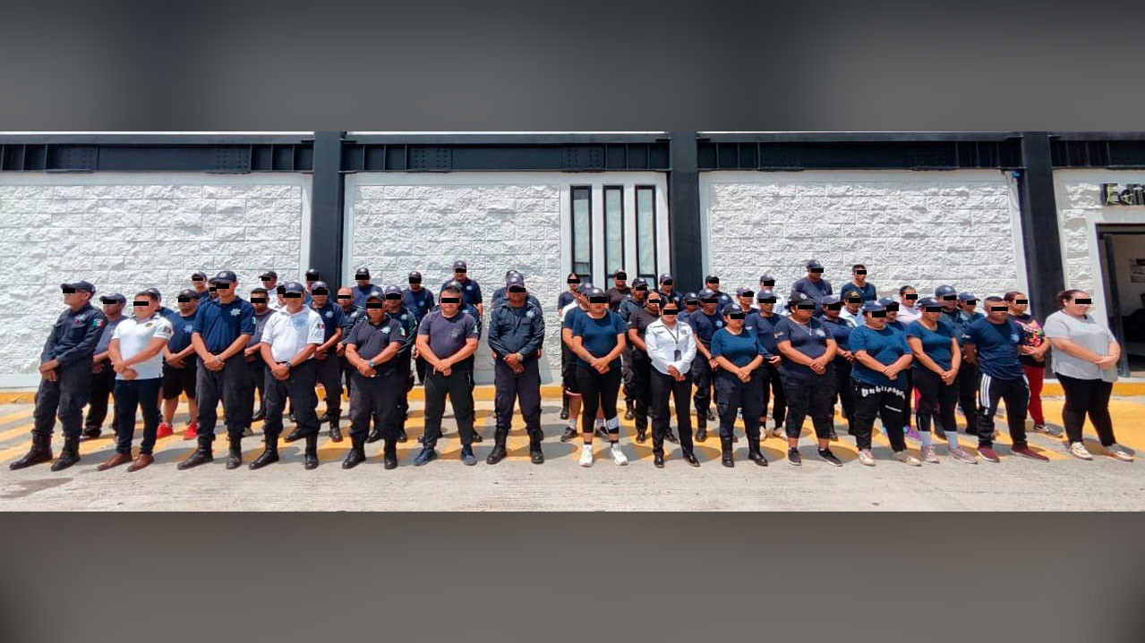 Detienen a 59 policías de Cintalapa, Chiapas, por nexos con el crimen organizado
