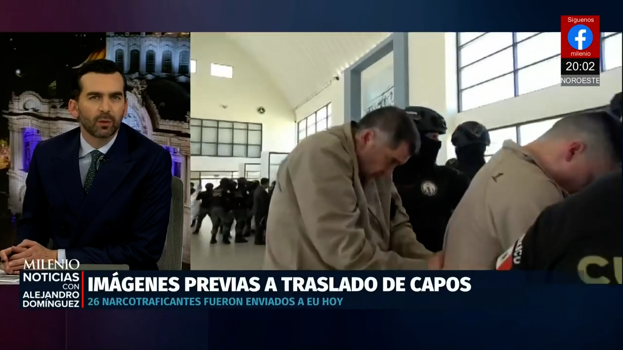 Difunden imágenes del traslado de 26 miembros del narco rumbo a Estados Unidos