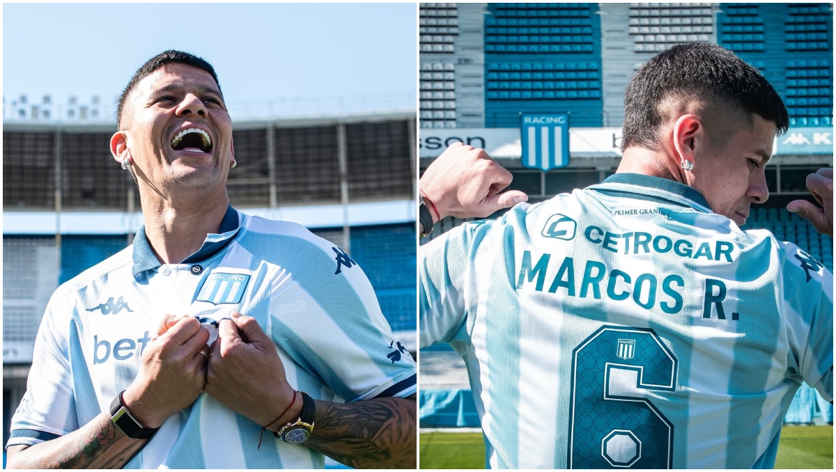 La razón por la que Marcos Rojo no puede usar su apellido en camiseta de Racing (Instagram @racingclub)