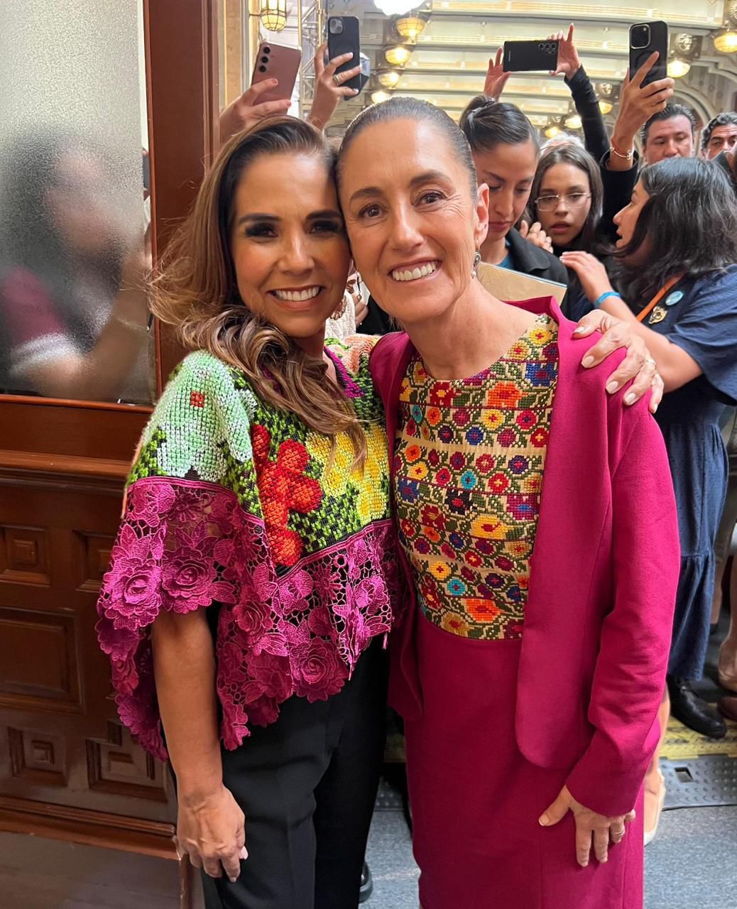Claudia Sheinbaum y la gobernadora Mara Lezama durante la XVI Conferencia Regional sobre la Mujer de América Latina y el Caribe | Especial