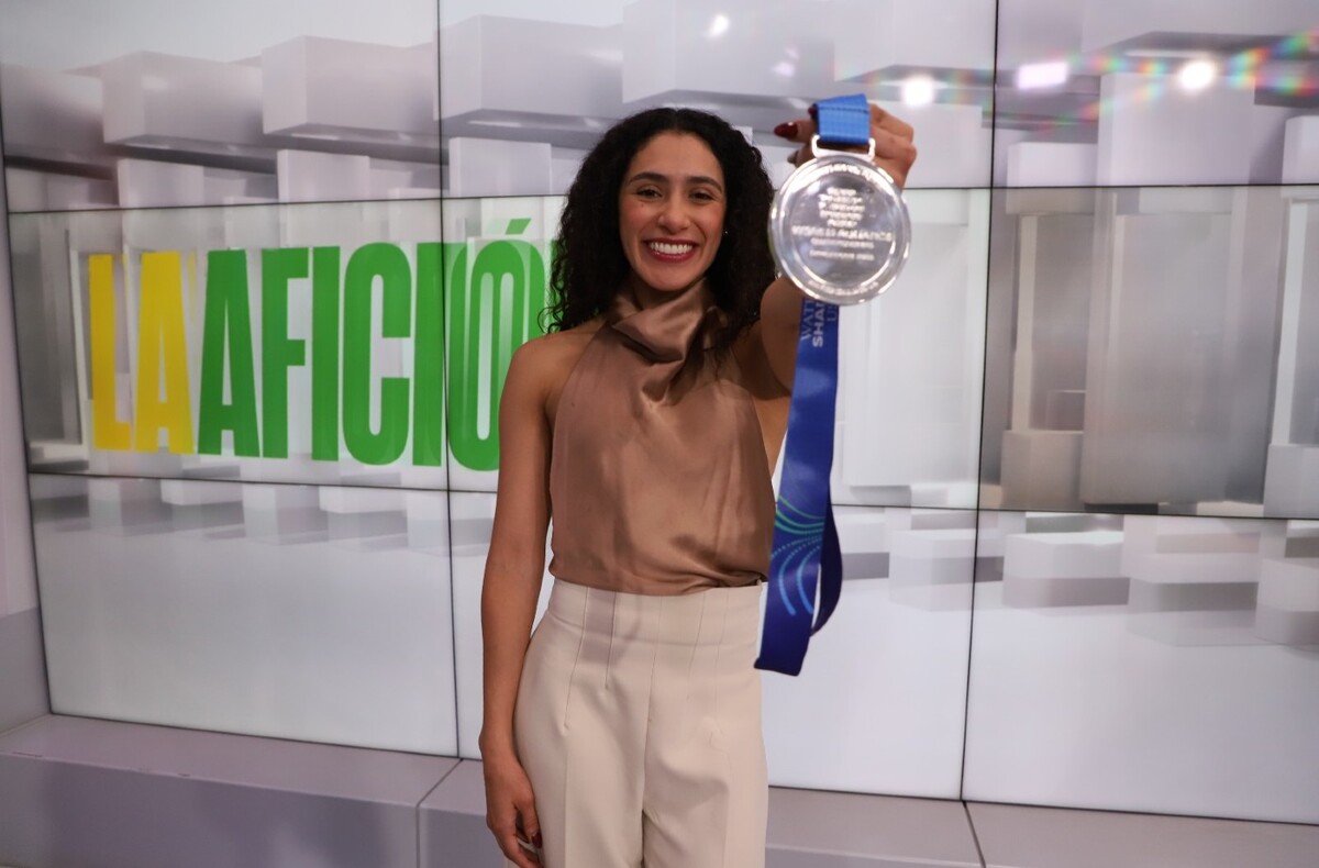 Clavadista mexicana Gaby Agúndez, medallista en el Mundial de Natación 2025 (Octavos Hoyos)
