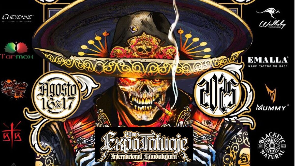 Expo tatuaje GDL 2025 cartel (Cortesía)